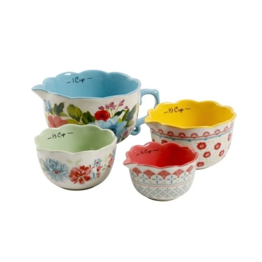 Pioneer Woman Breezy Blossom Floral Measuring Bowl Set